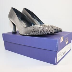 Vintage Stuart Weitzman Beauty Pumps | Size 5.5 | Metallic Silver | NIB